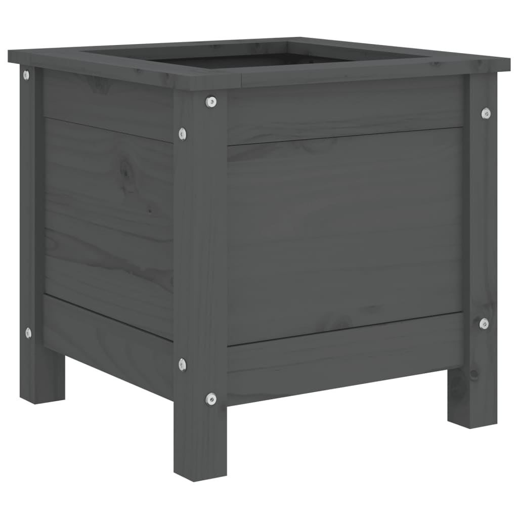 Vidaxx jardinière 40x40x39 cm bois de pin massif gris