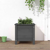 Vidaxx jardinière 40x40x39 cm bois de pin massif gris