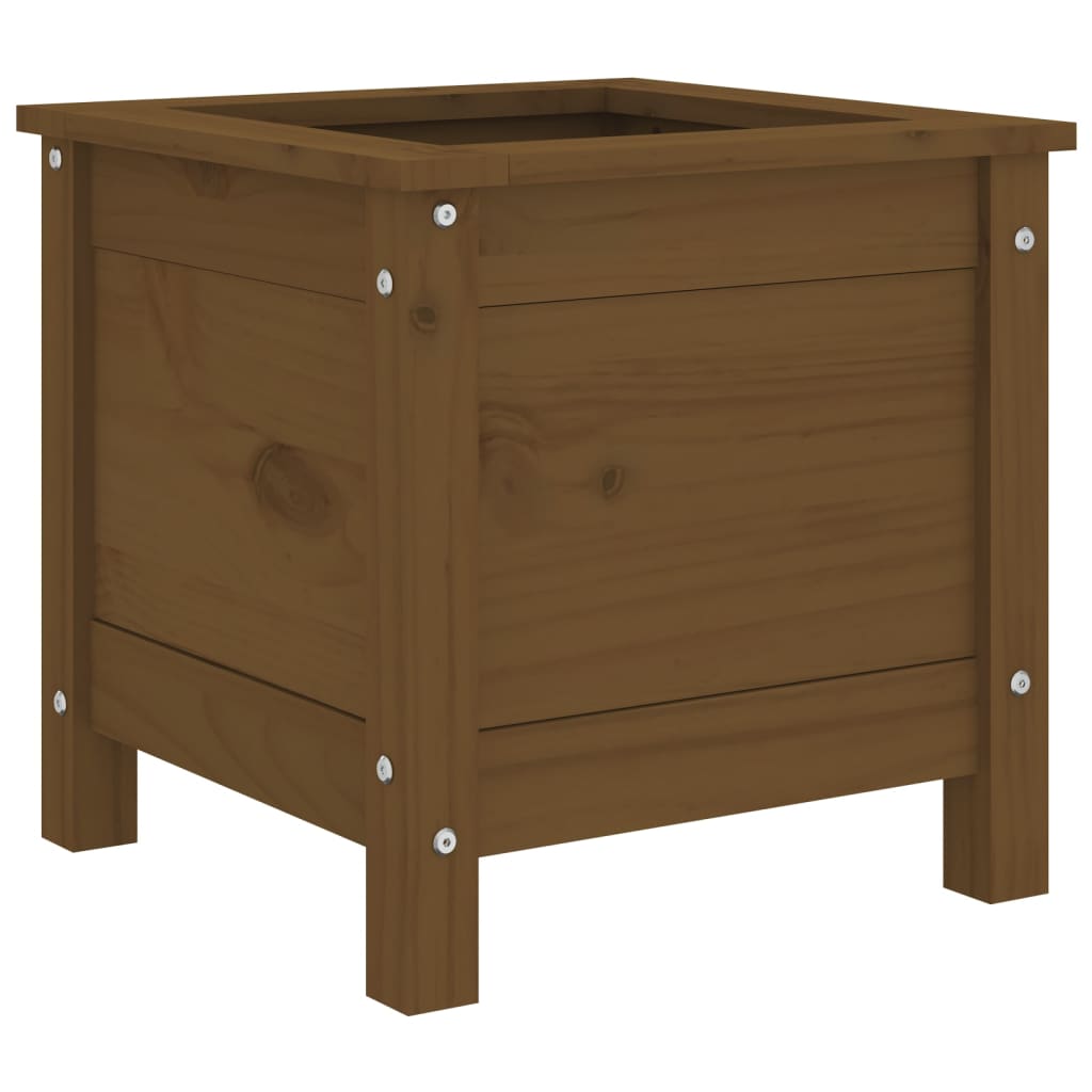 Vidaxx jardinière 40x40x39 cm bois de pin massif marron miel