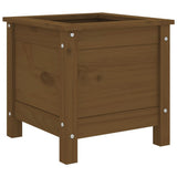 Vidaxx jardinière 40x40x39 cm bois de pin massif marron miel