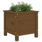 Vidaxx jardinière 40x40x39 cm bois de pin massif marron miel