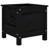 Vidaxx jardinière 40x40x39 cm bois de pin massif noir