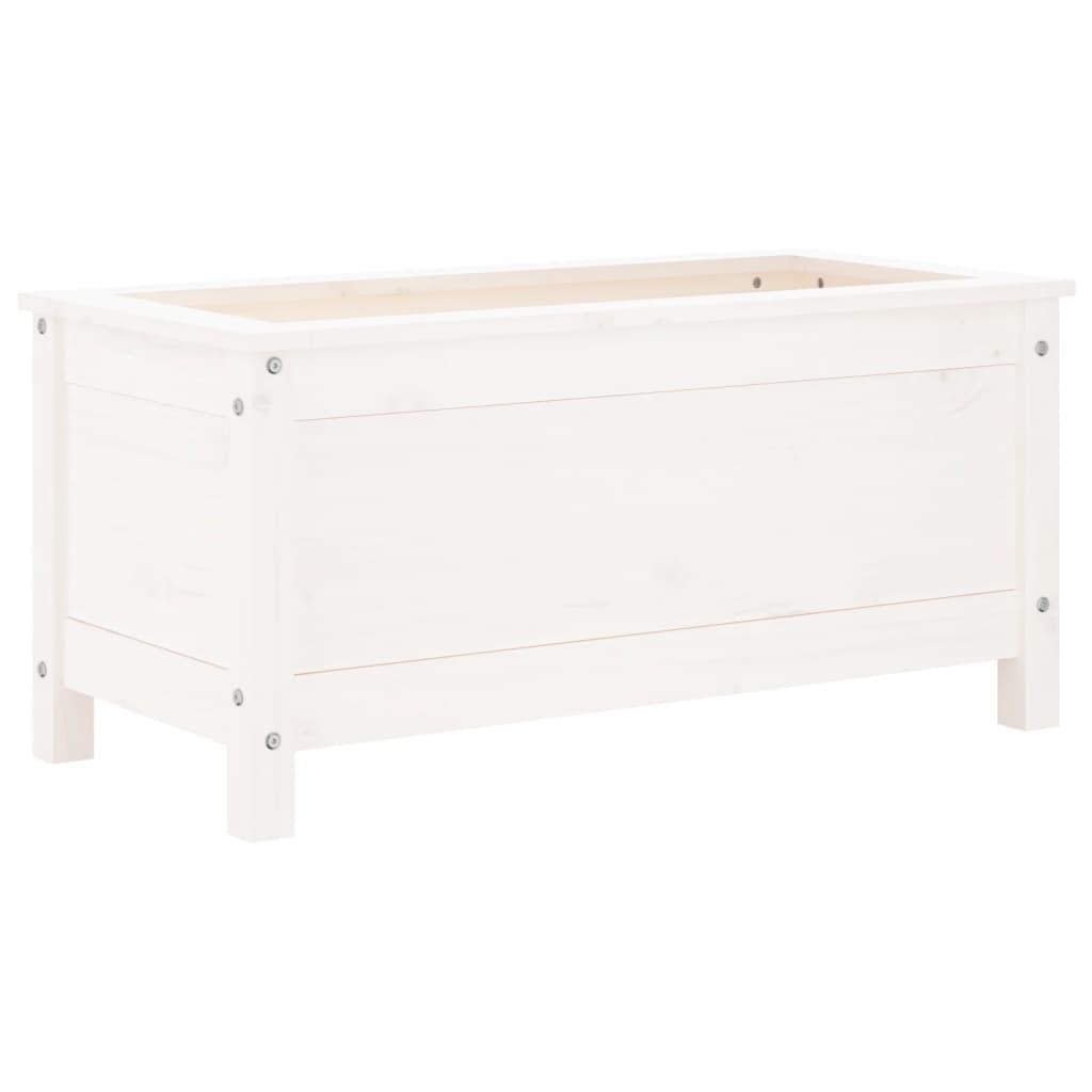Vidaxx jardinière 82,5x40x39 cm bois de pin massif blanc