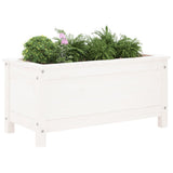 Vidaxx jardinière 82,5x40x39 cm bois de pin massif blanc
