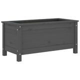 Vidaxx jardinière 82,5x40x39 cm bois de pin massif gris