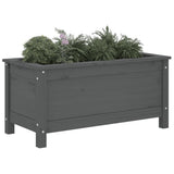 Vidaxx jardinière 82,5x40x39 cm bois de pin massif gris