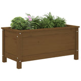 Vidaxx jardinière 82,5x40x39 cm bois de pin massif marron miel