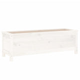 Vidaxx jardinière surélevée 119,5x40x39 cm bois de pin massif blanc