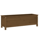 Vidaxx jardinière surélevée 119,5x40x39 cm pin massif marron miel