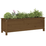 Vidaxx jardinière surélevée 119,5x40x39 cm pin massif marron miel