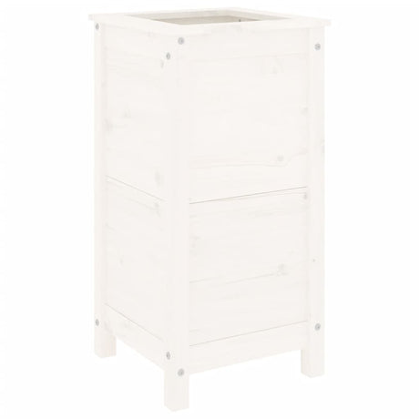 Vidaxx jardinière 40x40x78 cm bois de pin massif blanc