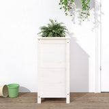 Vidaxx jardinière 40x40x78 cm bois de pin massif blanc
