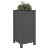 Vidaxx jardinière 40x40x78 cm bois de pin massif gris