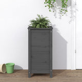 Vidaxx jardinière 40x40x78 cm bois de pin massif gris