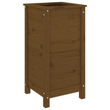 Vidaxx jardinière 40x40x78 cm bois de pin massif marron miel