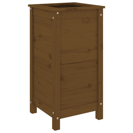 Vidaxx jardinière 40x40x78 cm bois de pin massif marron miel