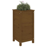 Vidaxx jardinière 40x40x78 cm bois de pin massif marron miel