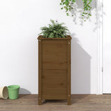 Vidaxx jardinière 40x40x78 cm bois de pin massif marron miel