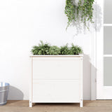 Vidaxx jardinière 82,5x40x78 cm bois de pin massif blanc