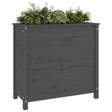 Vidaxx jardinière 82,5x40x78 cm bois de pin massif gris