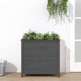 Vidaxx jardinière 82,5x40x78 cm bois de pin massif gris