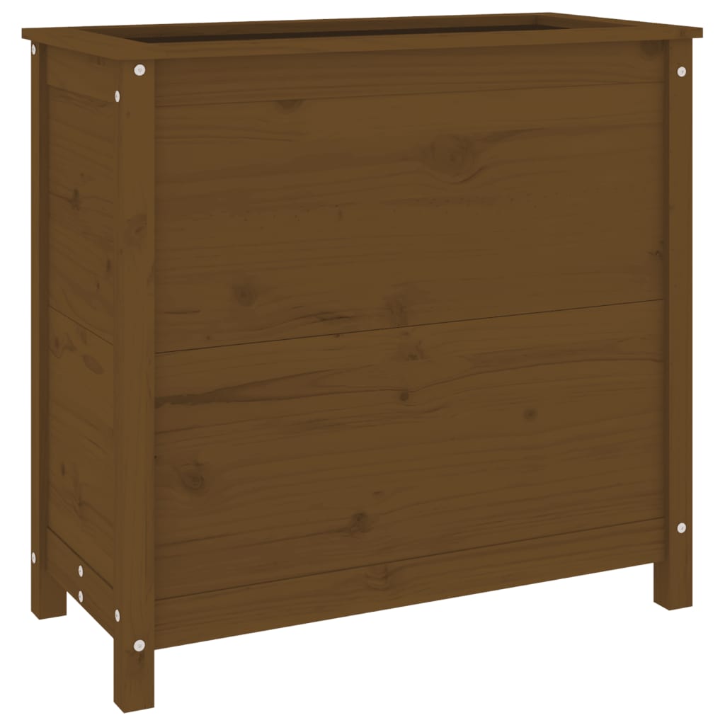 Vidaxx jardinière 82,5x40x78 cm bois de pin massif marron miel
