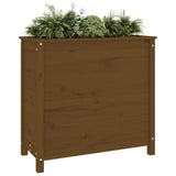 Vidaxx jardinière 82,5x40x78 cm bois de pin massif marron miel