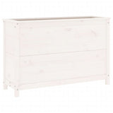 Vidaxx jardinière surélevée 119,5x40x78 cm bois de pin massif blanc