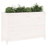 Vidaxx jardinière surélevée 119,5x40x78 cm bois de pin massif blanc