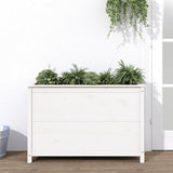 Vidaxx jardinière surélevée 119,5x40x78 cm bois de pin massif blanc