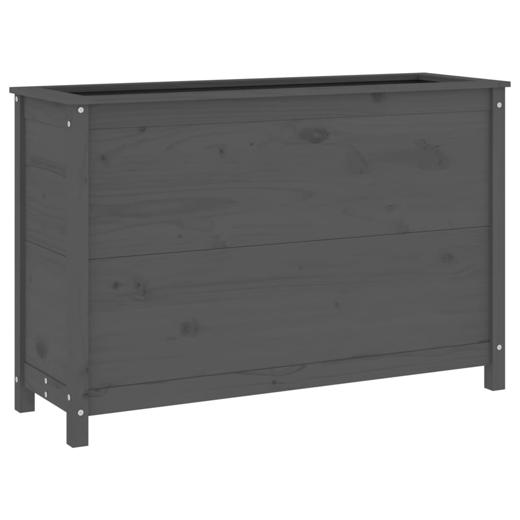 Vidaxx jardinière surélevée 119,5x40x78 cm bois de pin massif gris