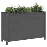 Vidaxx jardinière surélevée 119,5x40x78 cm bois de pin massif gris