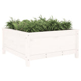 Vidaxx jardinière 82,5x82,5x39 cm bois de pin massif blanc