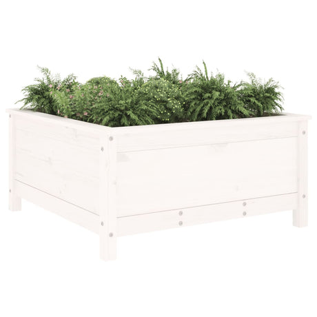 Vidaxx jardinière 82,5x82,5x39 cm bois de pin massif blanc