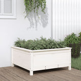 Vidaxx jardinière 82,5x82,5x39 cm bois de pin massif blanc