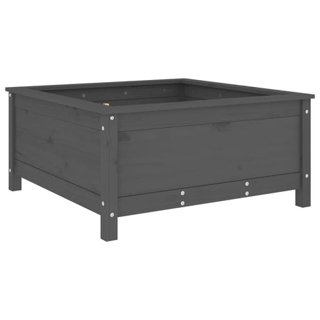 Vidaxx jardinière 82,5x82,5x39 cm bois de pin massif gris