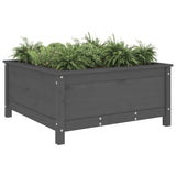 Vidaxx jardinière 82,5x82,5x39 cm bois de pin massif gris