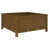 Vidaxx jardinière 82,5x82,5x39 cm bois de pin massif marron miel