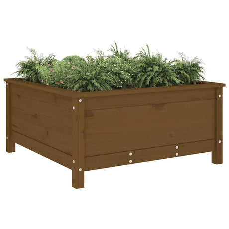 Vidaxx jardinière 82,5x82,5x39 cm bois de pin massif marron miel