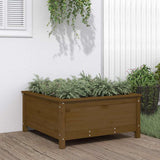Vidaxx jardinière 82,5x82,5x39 cm bois de pin massif marron miel