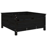 Vidaxx jardinière 82,5x82,5x39 cm bois de pin massif noir