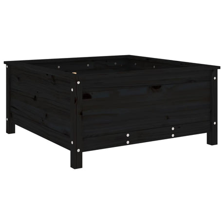 Vidaxx jardinière 82,5x82,5x39 cm bois de pin massif noir