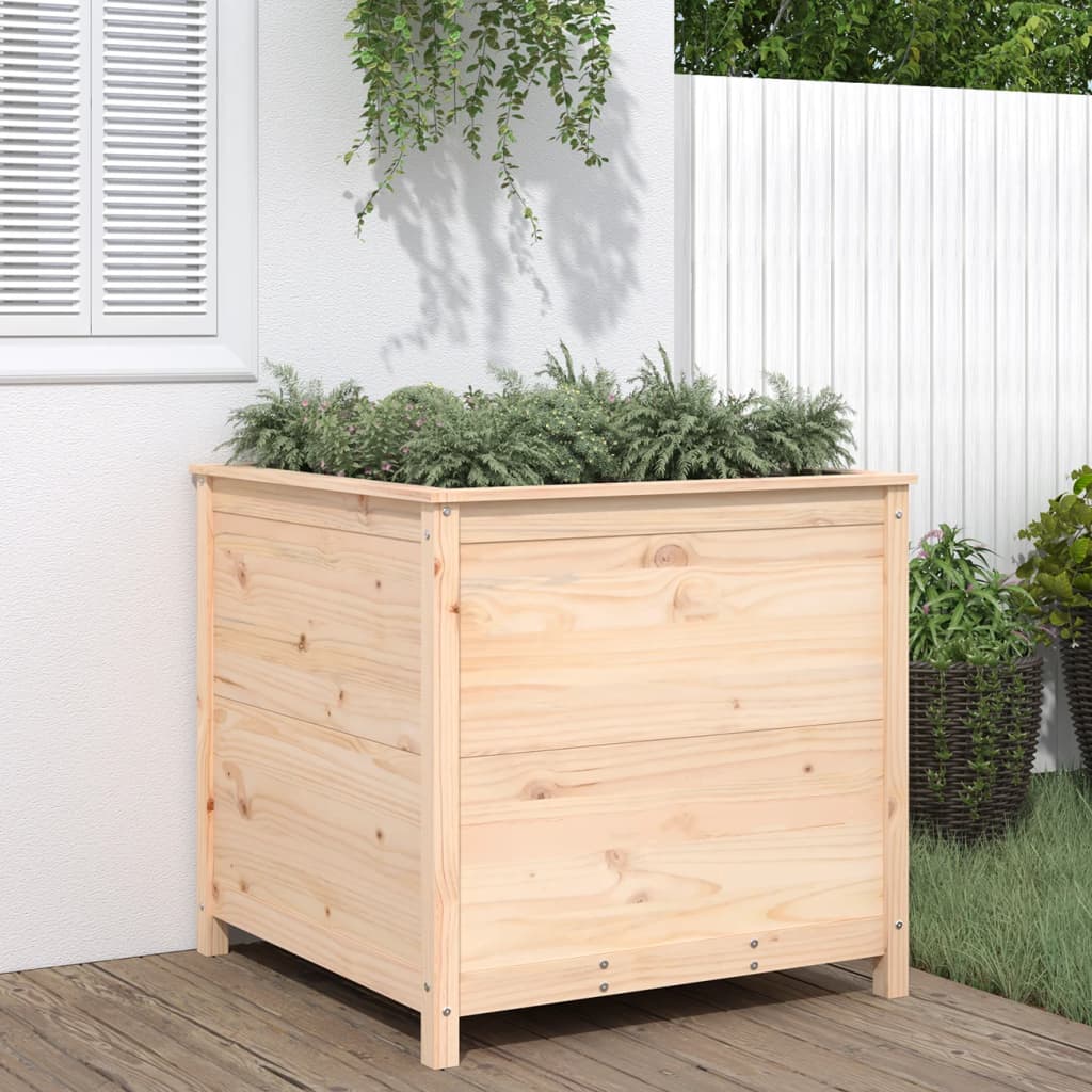 Jardinière Vidaxx 82,5x82,5x78 cm en bois de pin massif