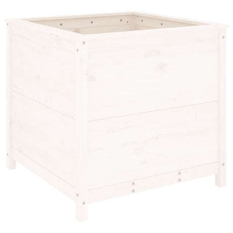 Vidaxx jardinière 82,5x82,5x78 cm bois de pin massif blanc
