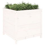 Vidaxx jardinière 82,5x82,5x78 cm bois de pin massif blanc