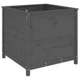 Vidaxx jardinière 82,5x82,5x78 cm bois de pin massif gris
