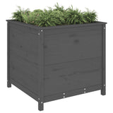 VidaXL Planning box 82.5x82.5x78 cm Solid pine Gray