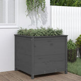 Vidaxx jardinière 82,5x82,5x78 cm bois de pin massif gris