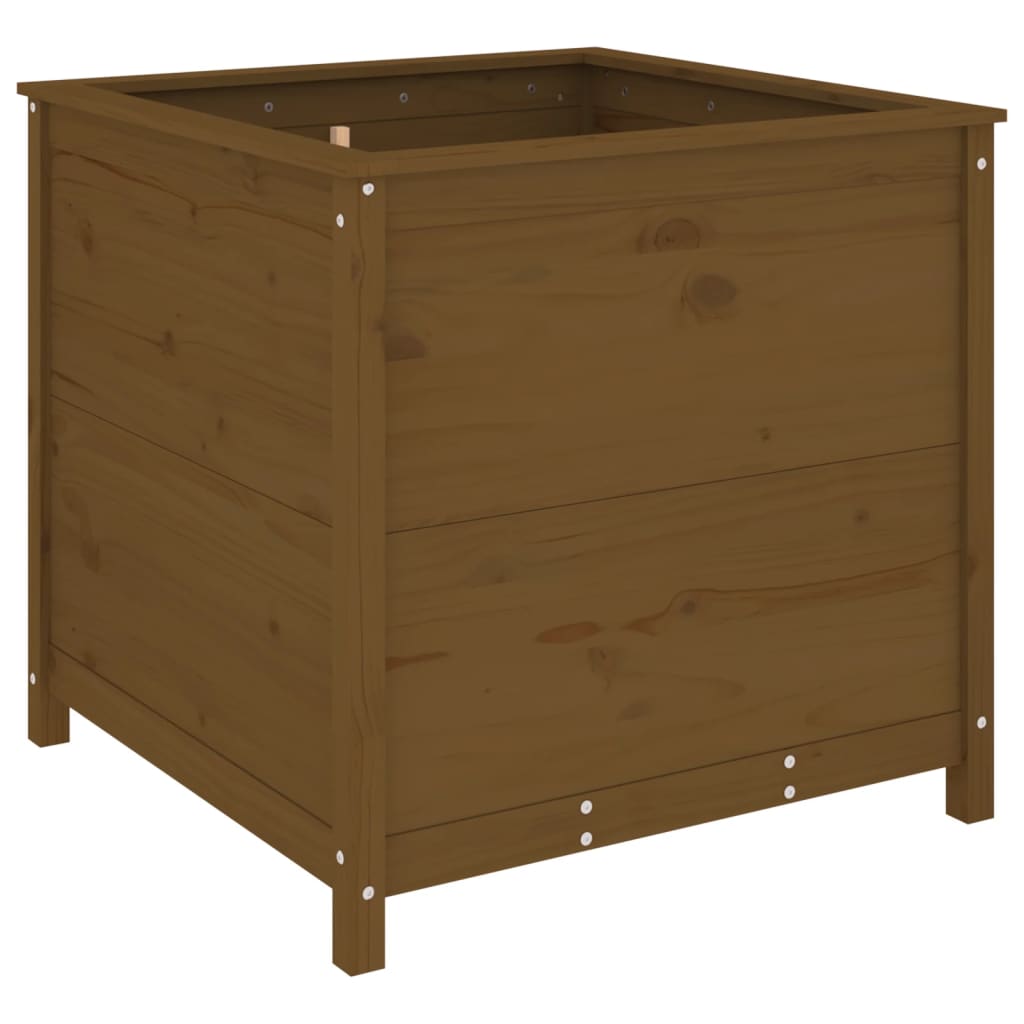 Vidaxx jardinière 82,5x82,5x78 cm bois de pin massif marron miel