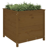 Vidaxx jardinière 82,5x82,5x78 cm bois de pin massif marron miel
